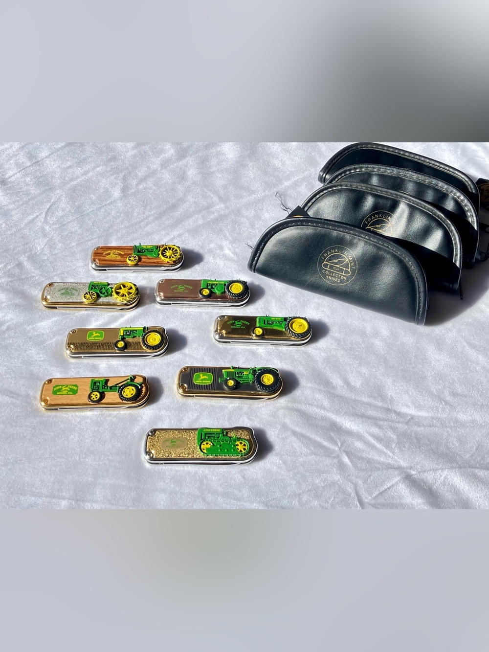 Vintage John Deere Tractor Knives Franklin Mint